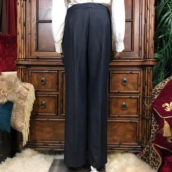 Kasper Carmel Silken Denim Contrast Stitch Pant - Picture 3 of 11